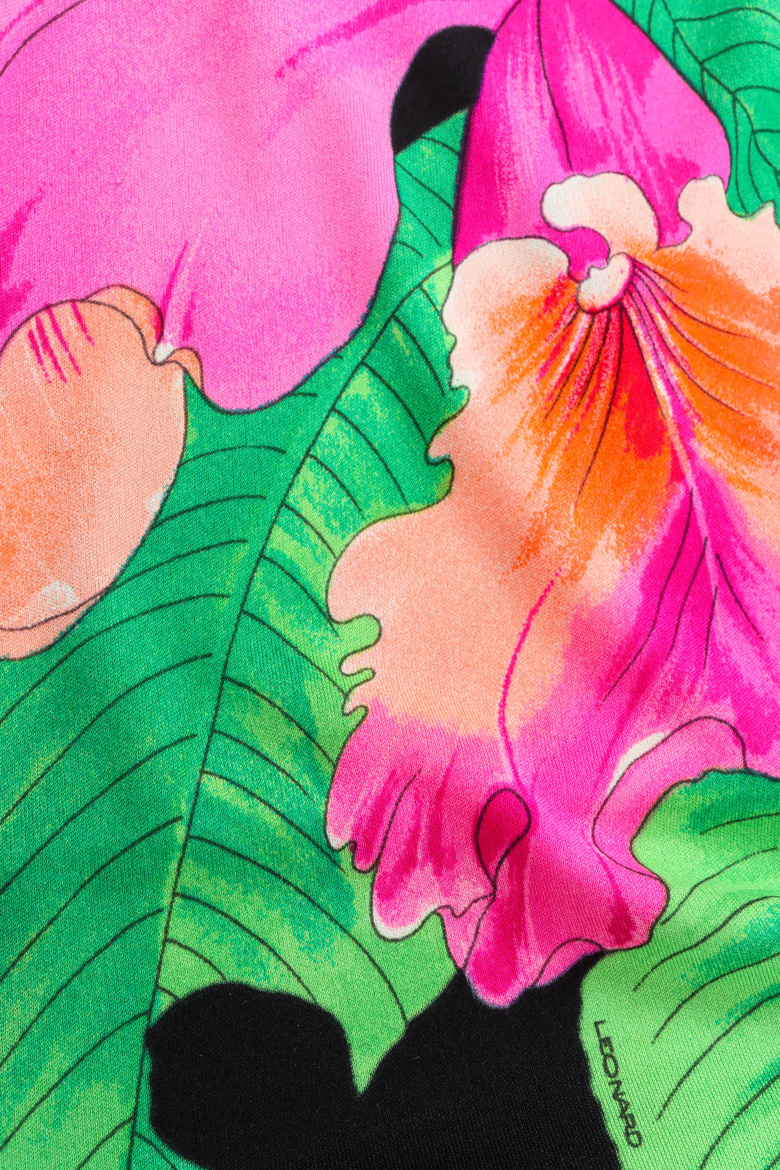 Tropical Floral Button Dress
