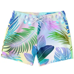 Tropical Floral White Short