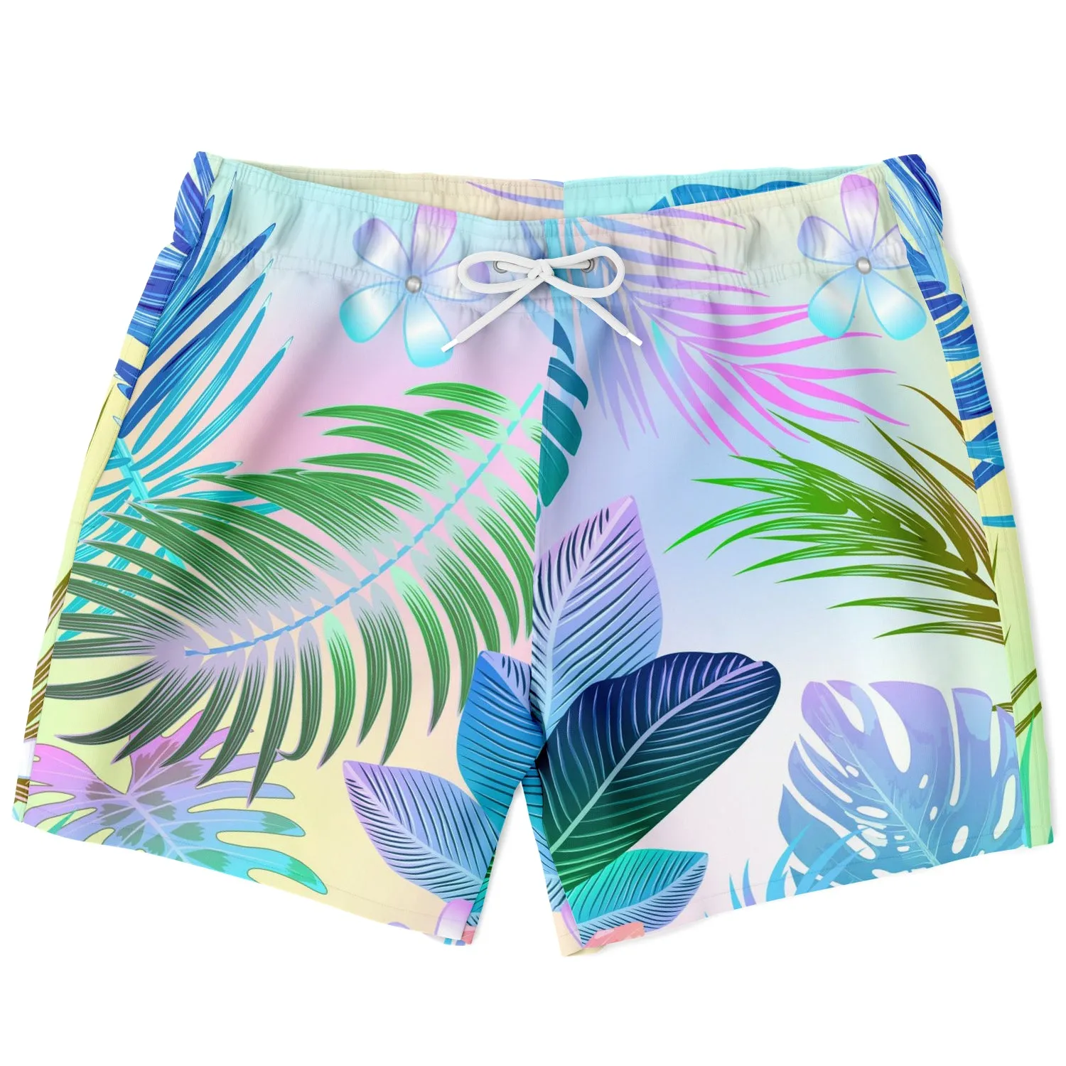 Tropical Floral White Short