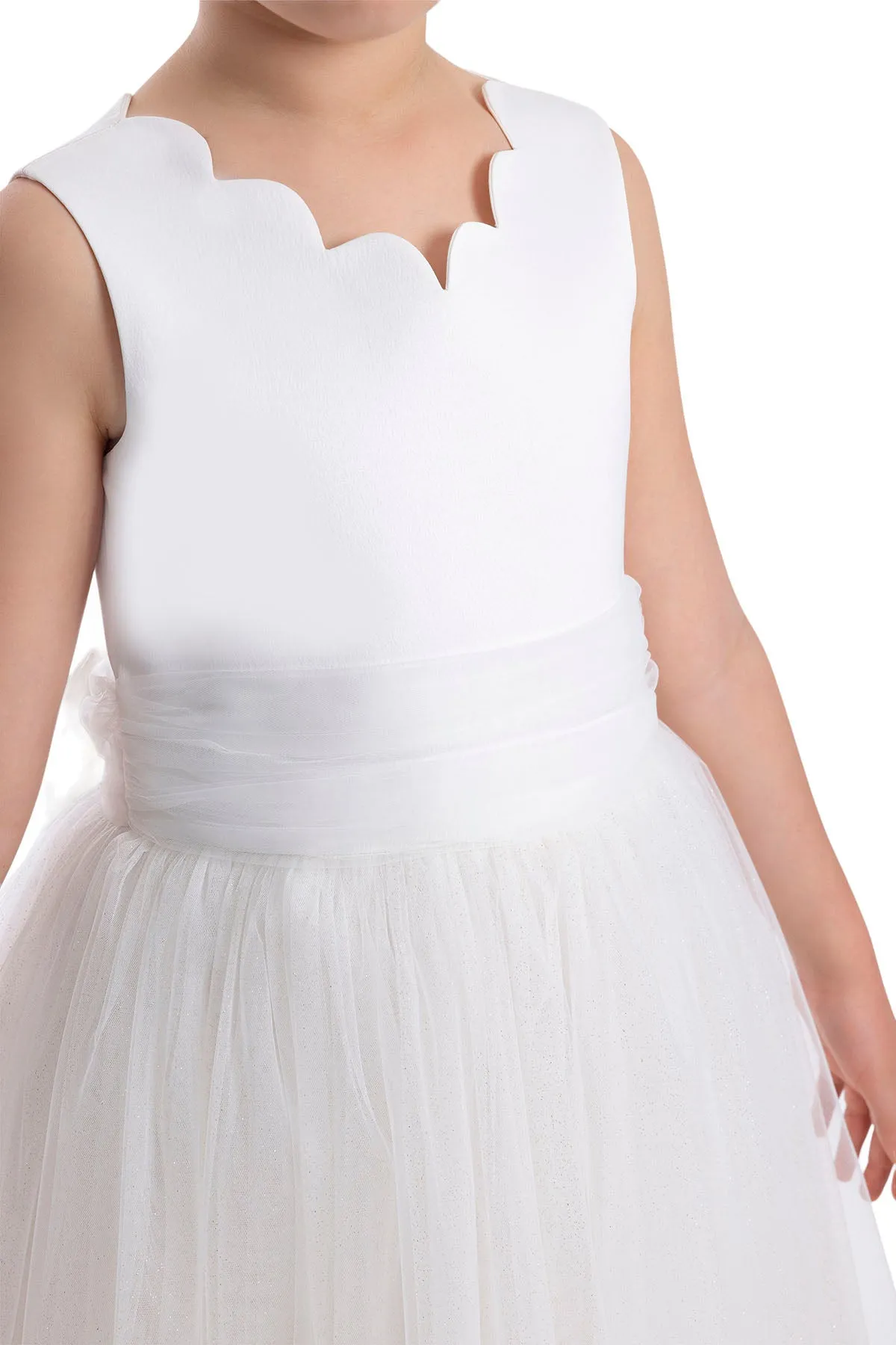 Tulle Maxi Dress in Off White Tutu Dress for Girls