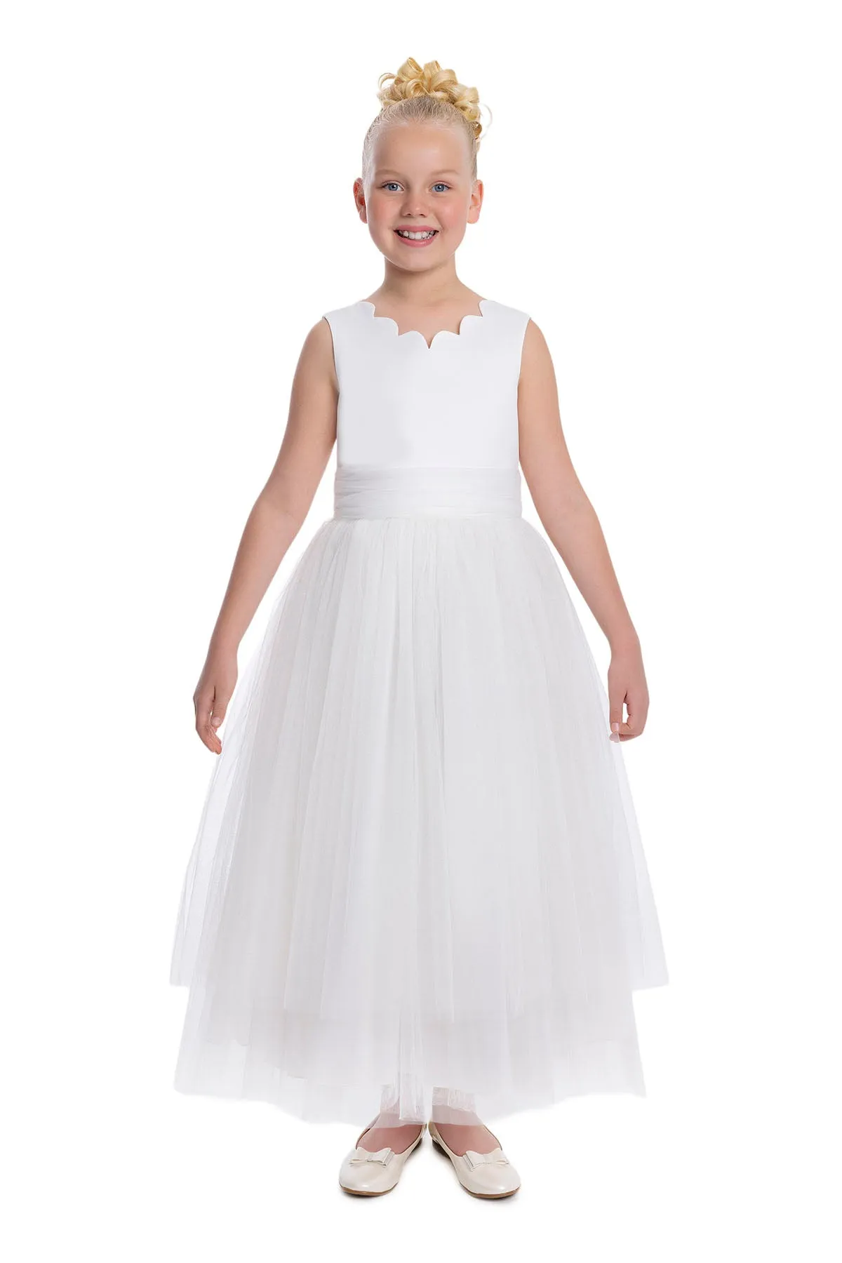 Tulle Maxi Dress in Off White Tutu Dress for Girls