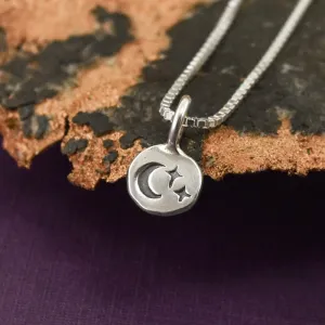 Twinkling Crescent Moon Charm