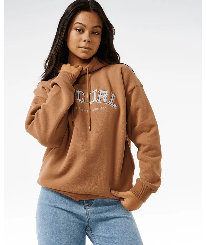 VARSITY HOODIE - BROWN