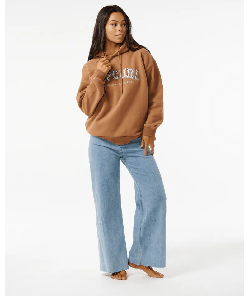 VARSITY HOODIE - BROWN