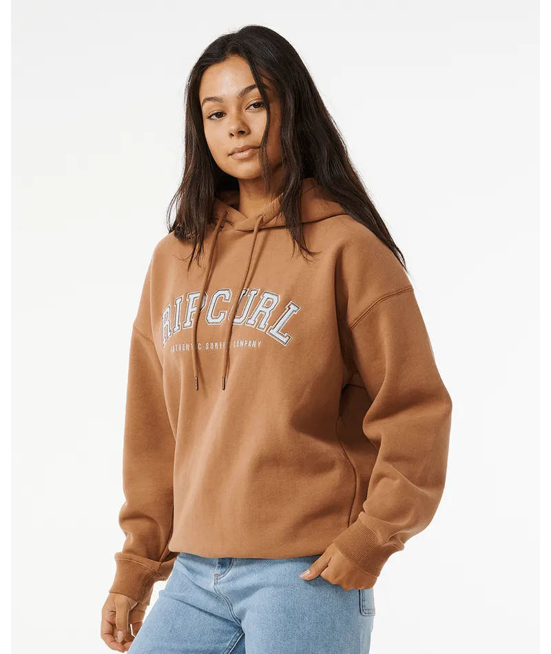 VARSITY HOODIE - BROWN