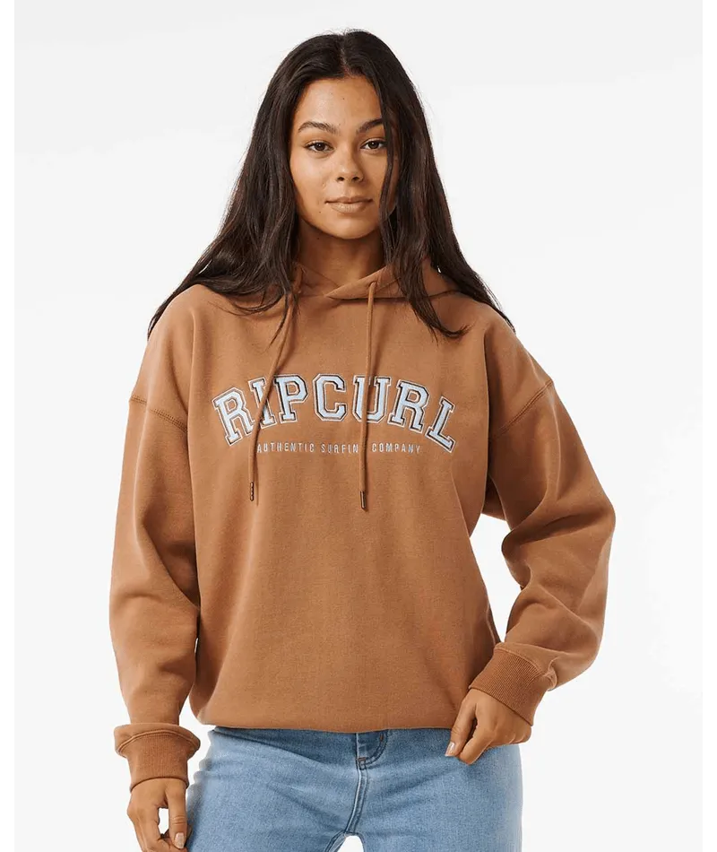 VARSITY HOODIE - BROWN