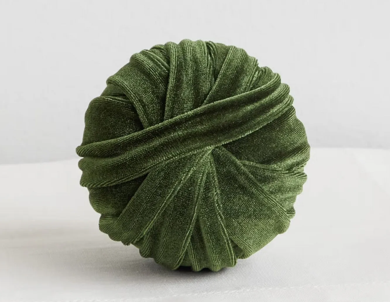 Velvet Decorative Sphere Olive Large