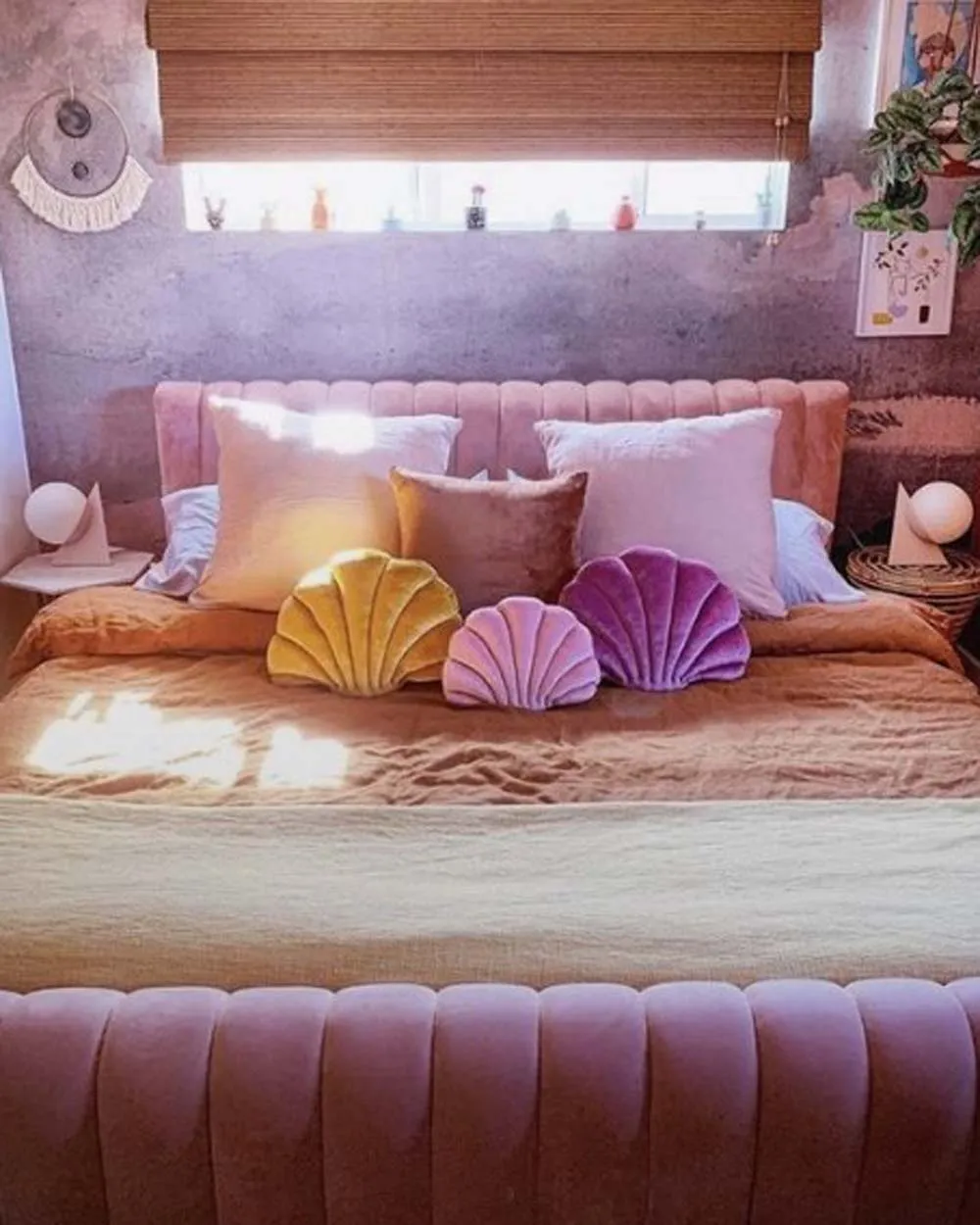 Velvet Shell Pillow in Bloom