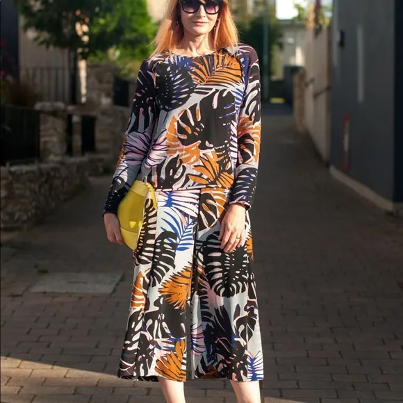 Vintage Co Ord Tropical Print Blazer &amp; Shorts Set