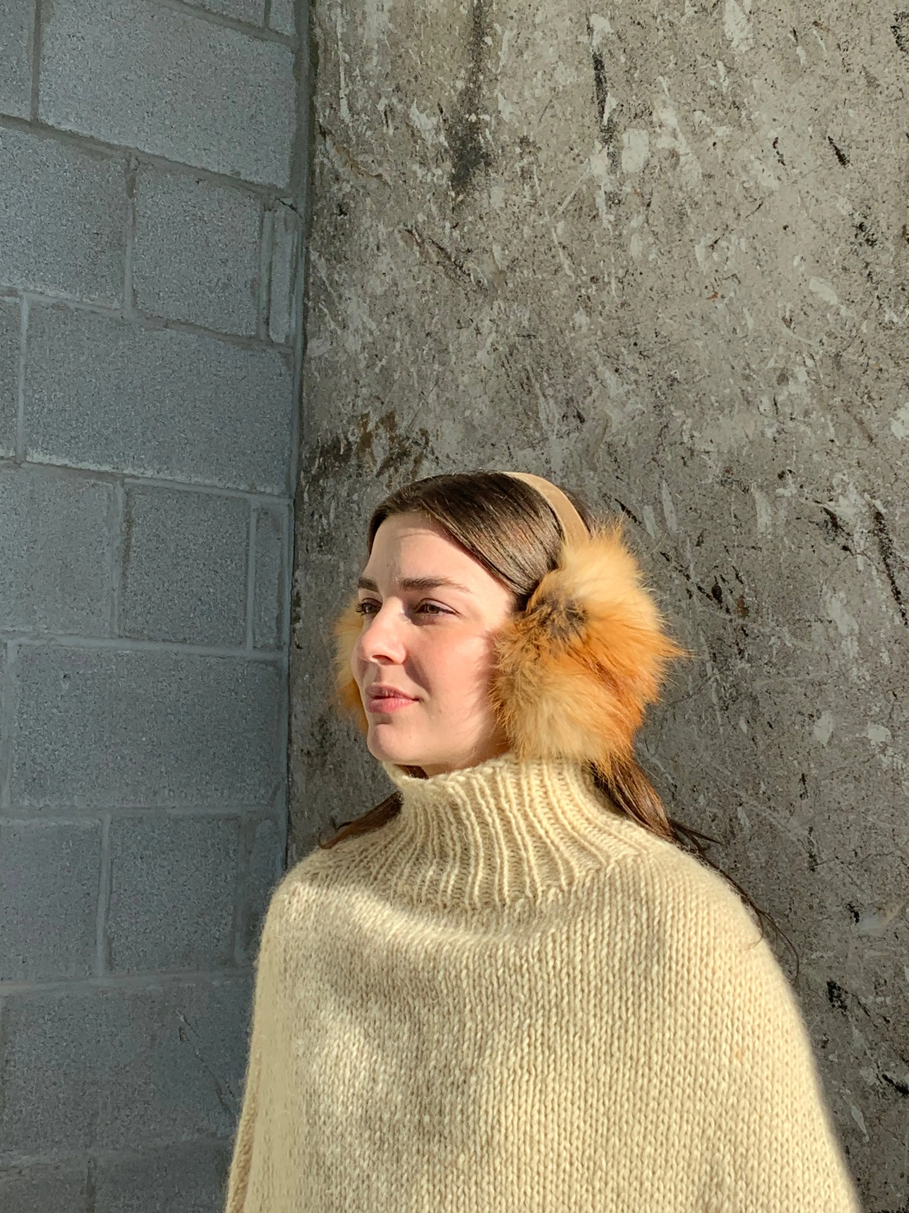 vintage fur earmuffs