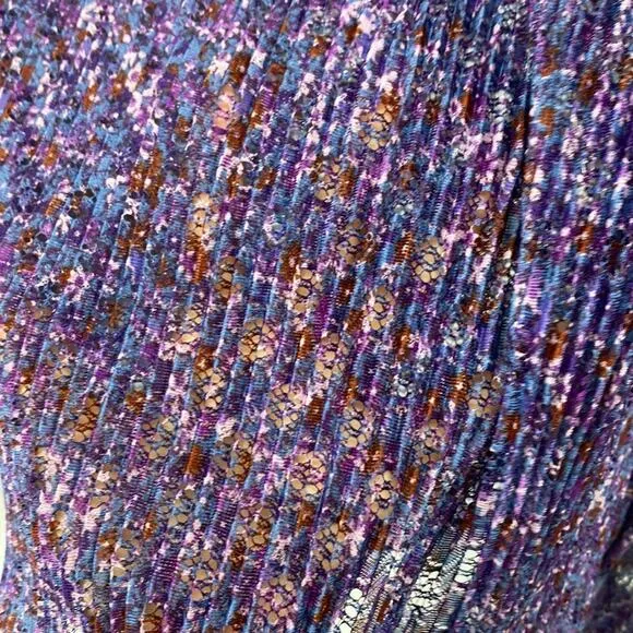 Vintage Liz Robert’s purple sheer top an skirt bohemian avant-garde summer