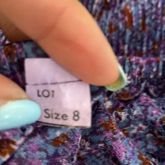 Vintage Liz Robert’s purple sheer top an skirt bohemian avant-garde summer