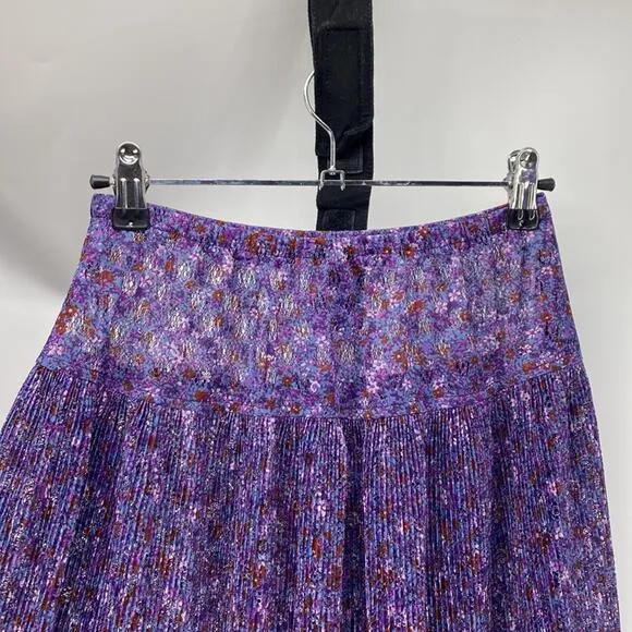 Vintage Liz Robert’s purple sheer top an skirt bohemian avant-garde summer