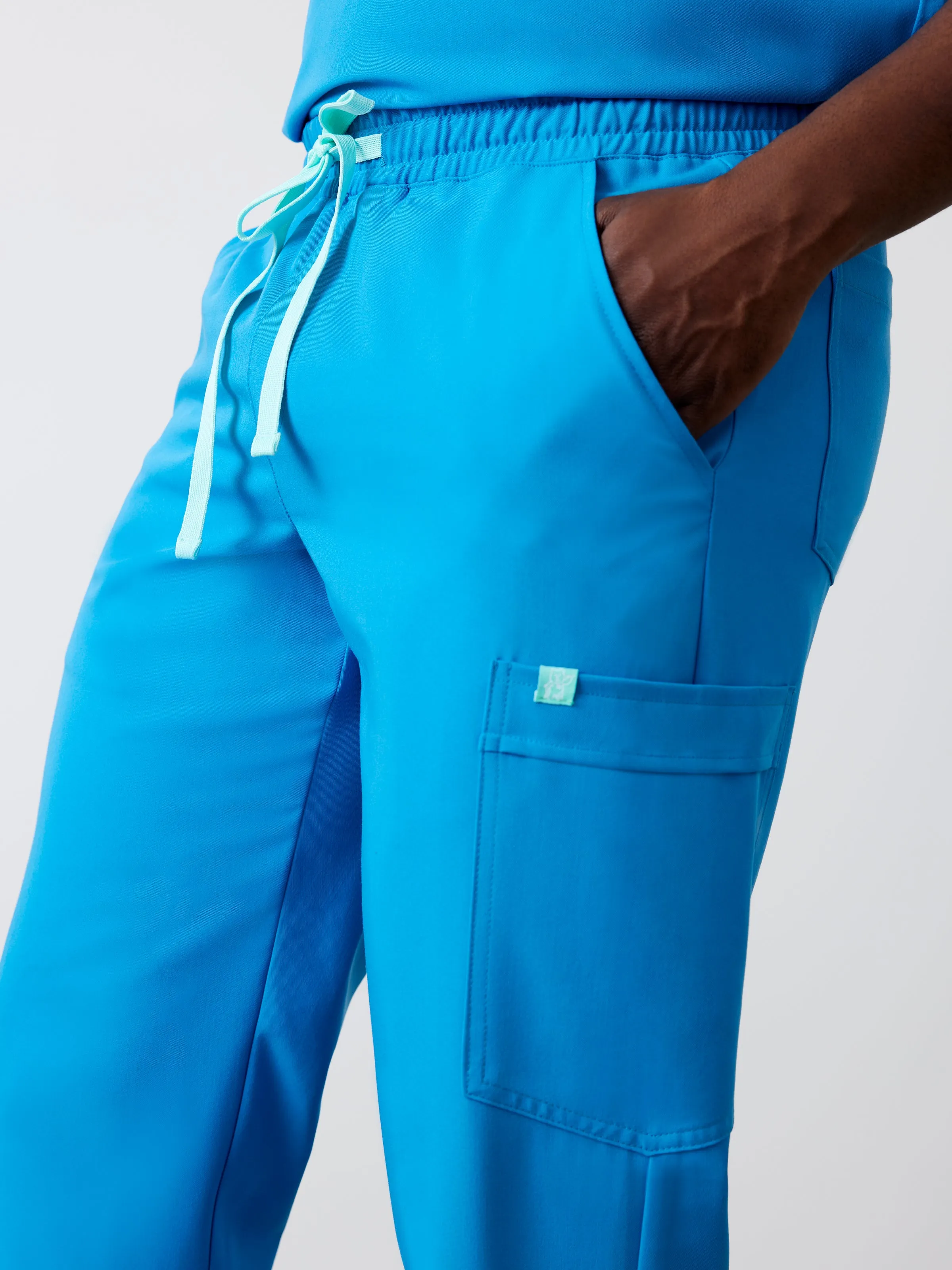 WILLIAM RE-GARDE™ - BLEU AZUR - Men's Jogger Pants||WILLIAM RE-GARDE™ - BLEU AZUR - Pantalon Jogger
