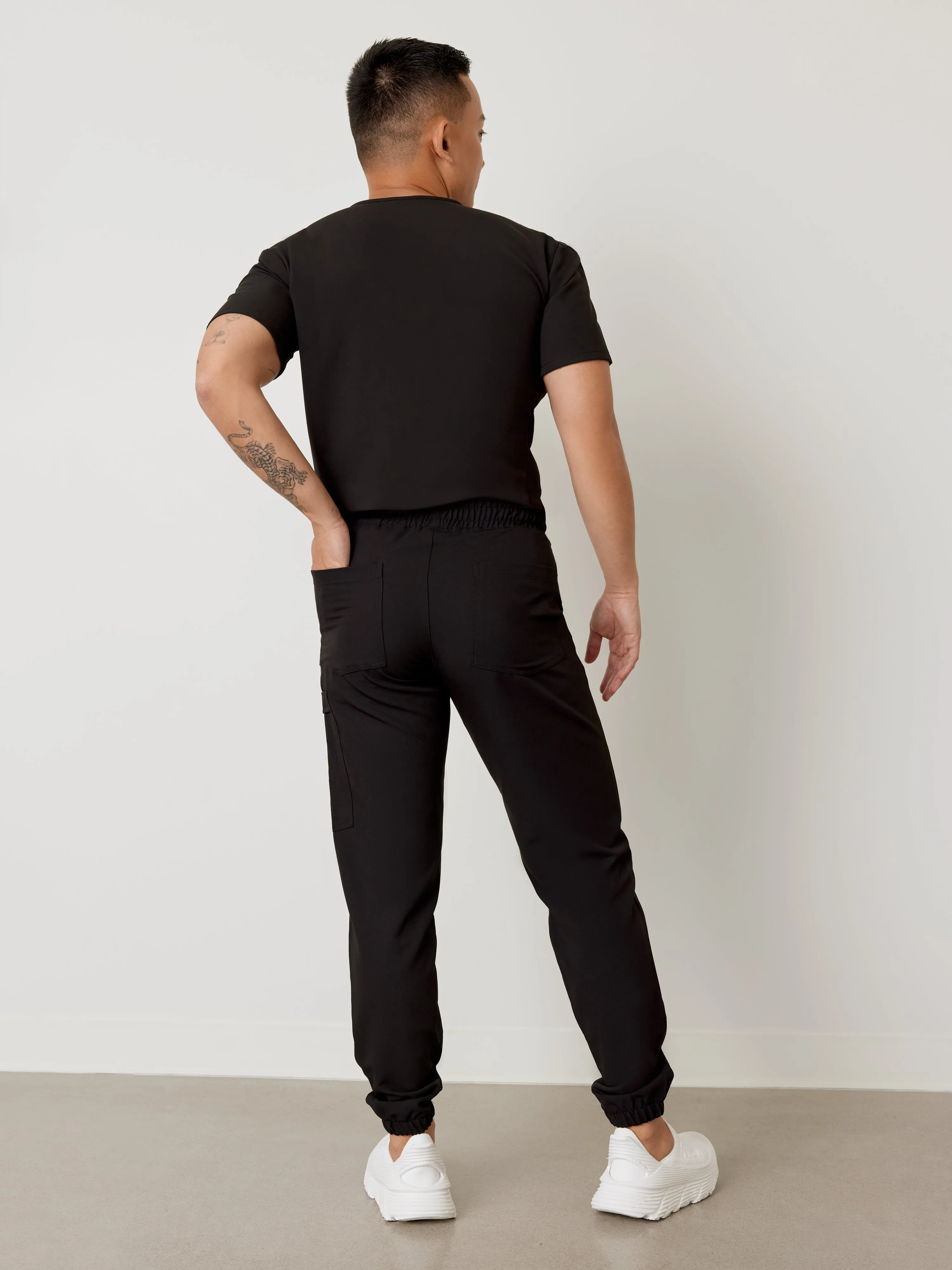 WILLIAM RE-GARDE™ - NOIR - Men's Jogger Pants - SILVADUR™||WILLIAM RE-GARDE™ - NOIR - Pantalon Jogger - SILVADUR™