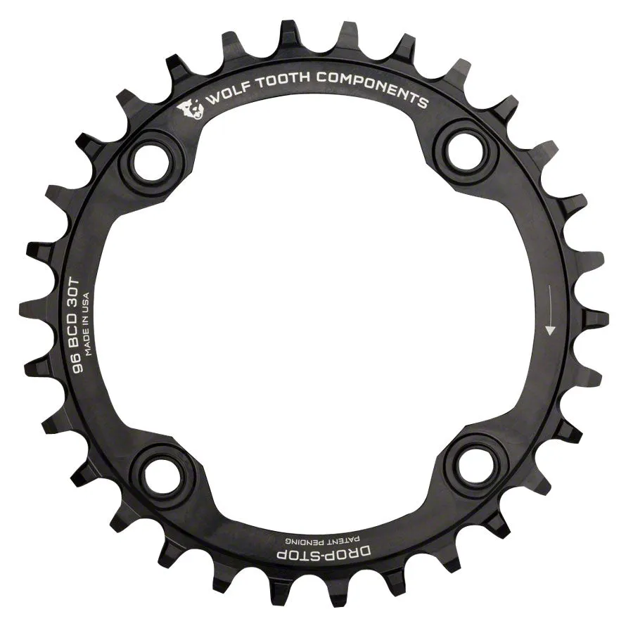 Wolf Tooth 96 Symmetrical BCD Chainring - 32t, 96 BCD, 4-Bolt, Drop-Stop, For Shimano Cranks